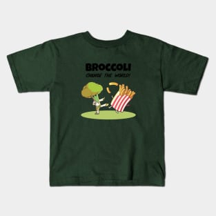 Broccoli, Change The World! Kids T-Shirt